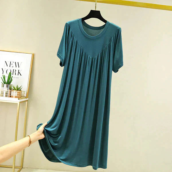 Gellaine – Klassisches, kurzärmliges, lockeres Kleid