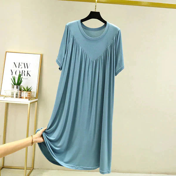 Gellaine – Klassisches, kurzärmliges, lockeres Kleid
