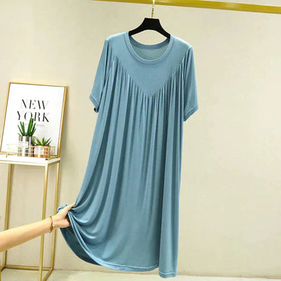 Gellaine – Klassisches, kurzärmliges, lockeres Kleid