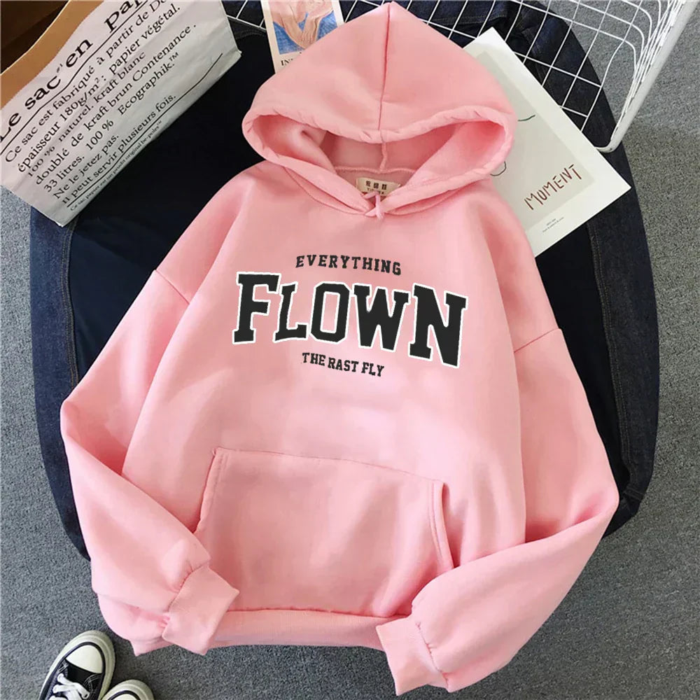 Gulya | Stilvoll bedruckter Pullover mit Kapuze für Frauen
