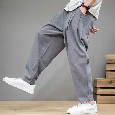 Karl | Chinesisch inspirierte Relaxed Fit Herren-Hosenhose