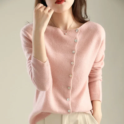 Huerta – Elegante Strickjacke Mit Knöpfen