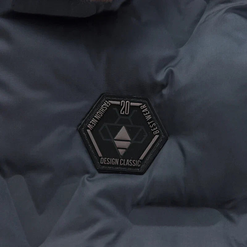 Wattierte Jacke mit Kragen für Herren