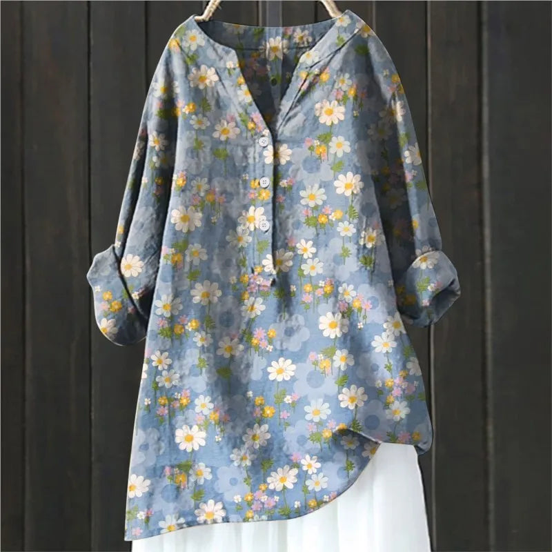 JULIA - BLUSE MIT BLUMENDRUCK