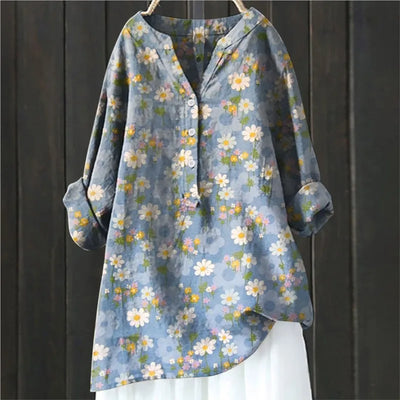 JULIA - BLUSE MIT BLUMENDRUCK