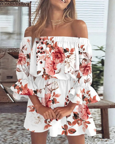 Carmelia – Stilvolles schulterfreies Minikleid