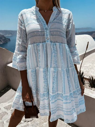 Verna – Stilvolles Boho-Stufenkleid