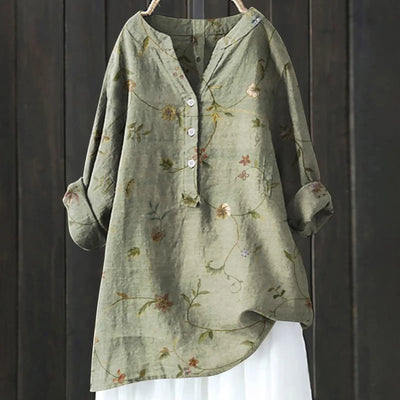 JULIA - BLUSE MIT BLUMENDRUCK