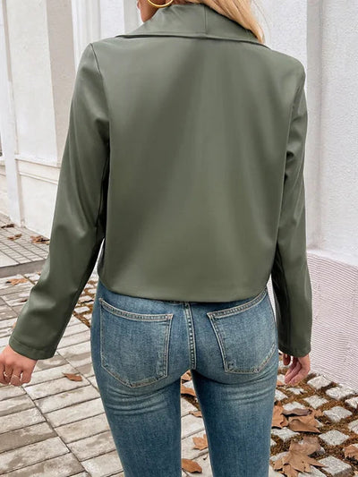Teodora | Elegante olivgrüne Damenjacke