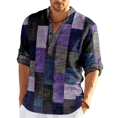 ANDREAS MEHRFARBIGES POLO IN MODERNEM STIL