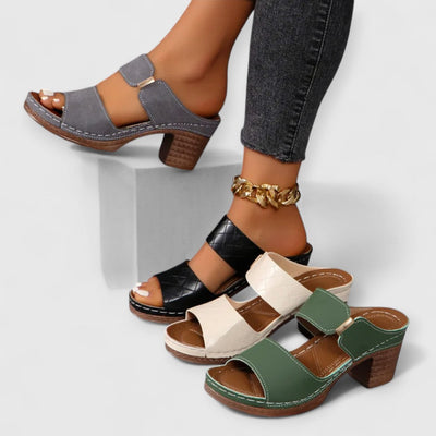SHARA | Orthopädische Komfortsandalen mit Blockabsatz