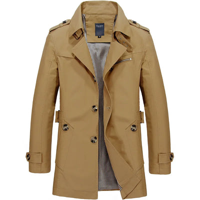 Karel | Stilvoller funktioneller Trenchcoat für Herren