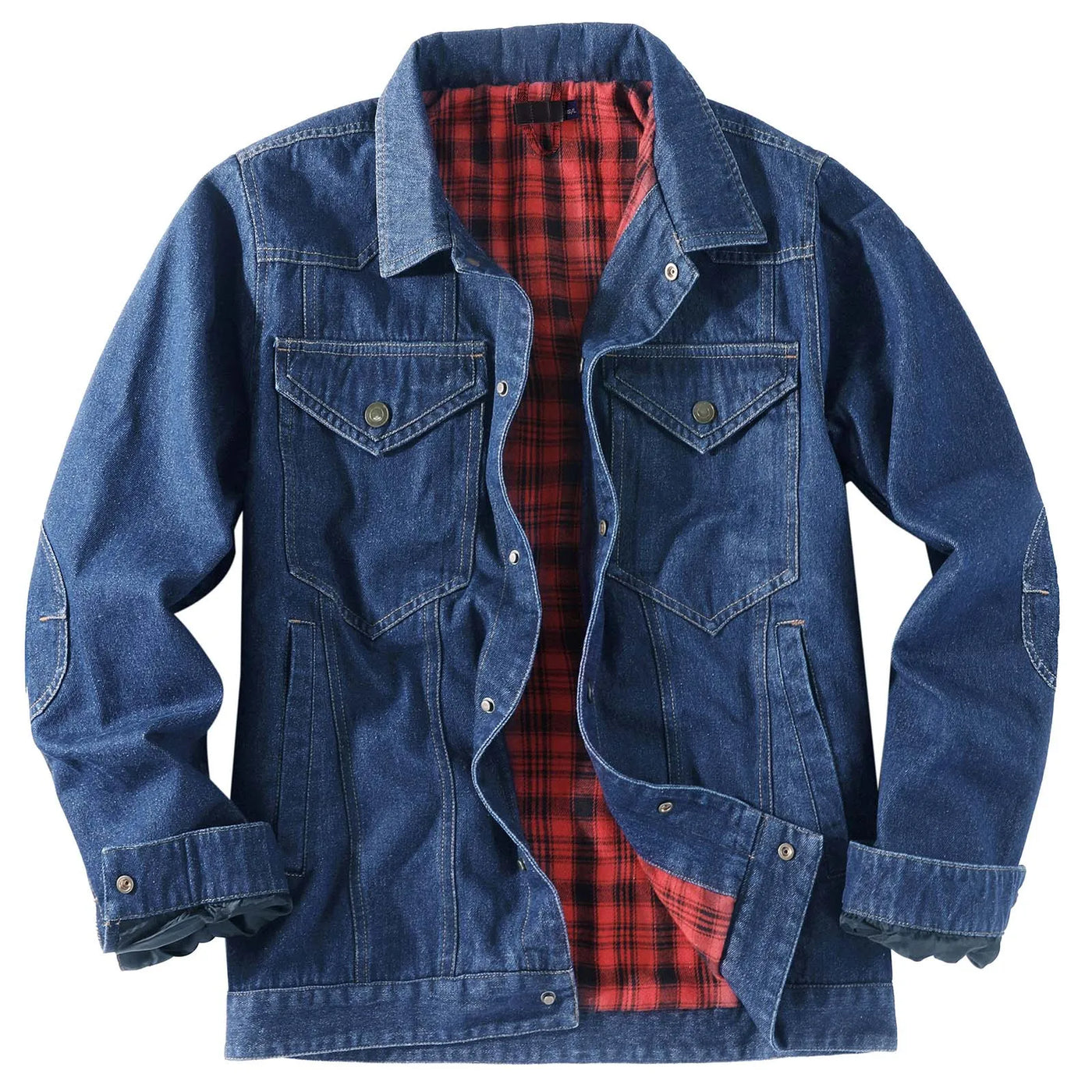 PIONEER DENIM JACKE MIT KAROMUSTER
