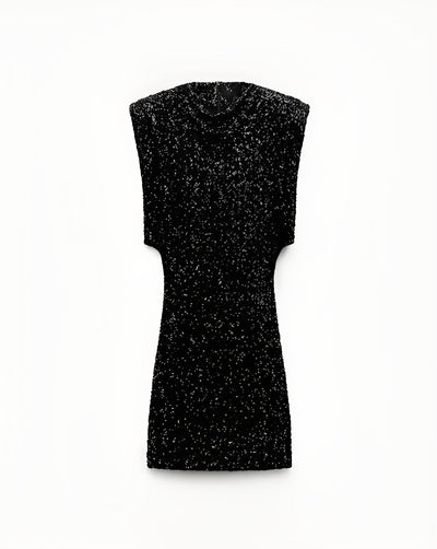 Damen Glamour Kleid – Satinoptik – Ärmellos – Eleganter Schnitt – Für Abendanlässe