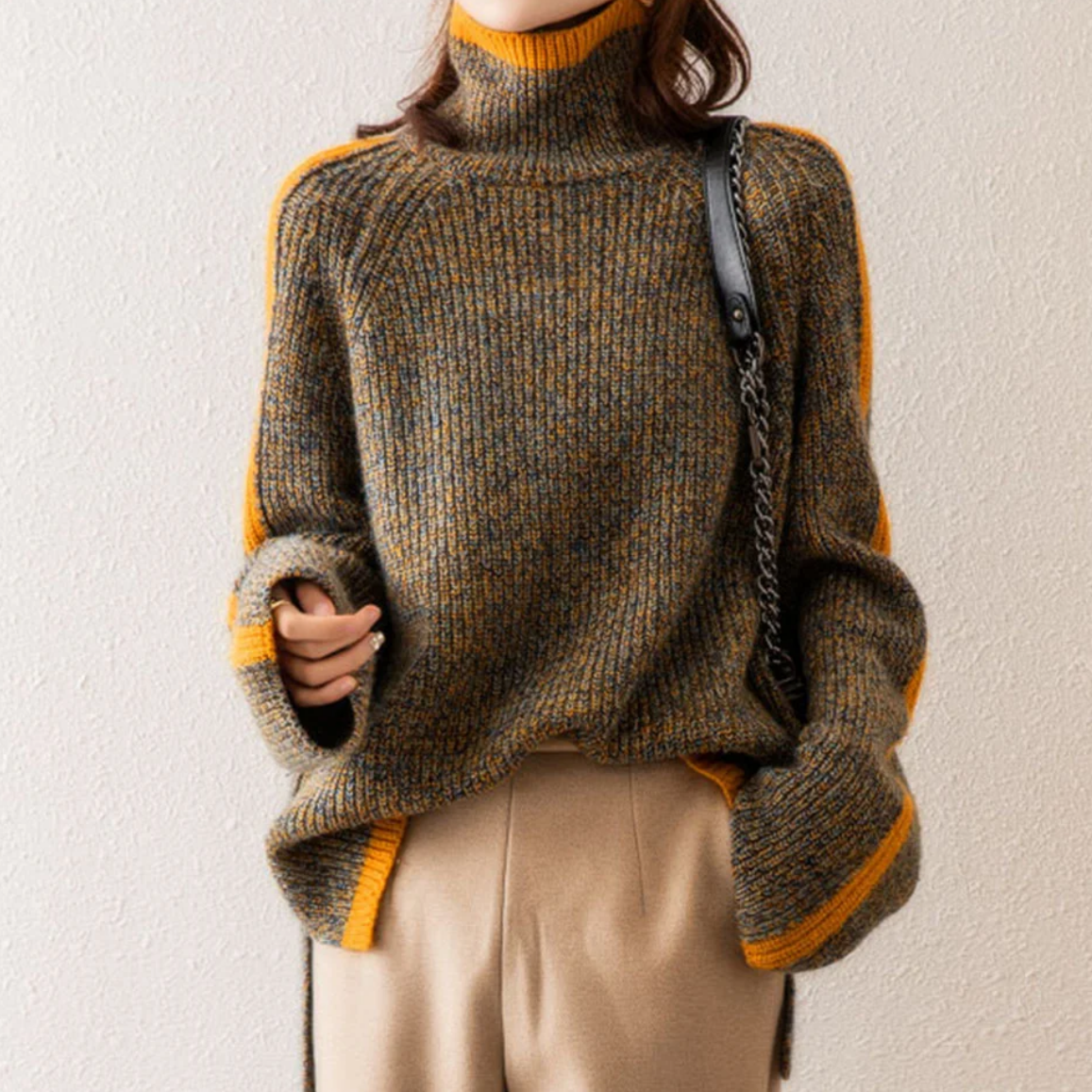 Serena | Luxuriös weich gestrickter Rollkragenpullover für Damen