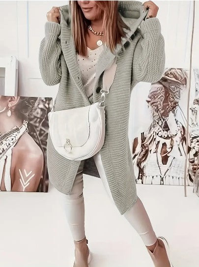 Gemütlich Cardigan für Damen | Mit Kapuze
