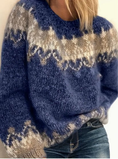 Modischer Strickpullover für Damen