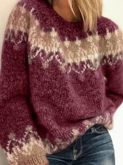 Modischer Strickpullover für Damen