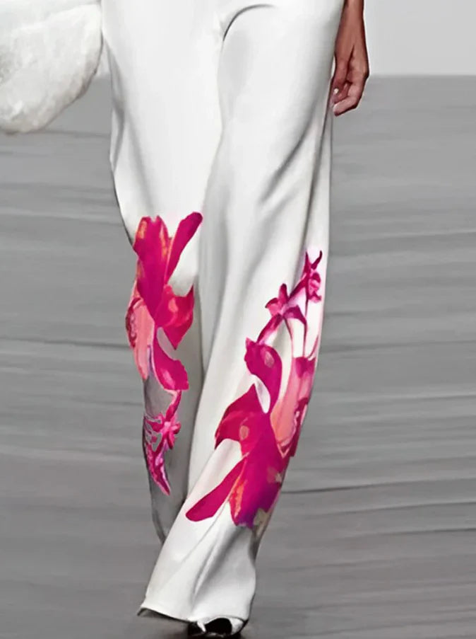 Shella – Elegantes Satin-Set mit Print