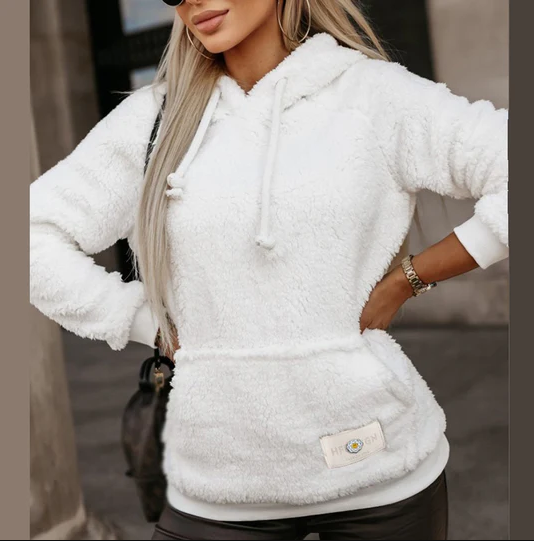 Stefania | Cozy Relaxed Fit Damen-Teddy-Pullover