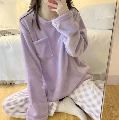 Gerda | kuscheliges fleece-pyjama-set