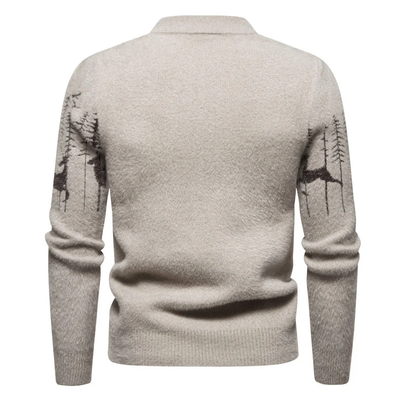Hochwertiger herrenpullover im weihnachtslook