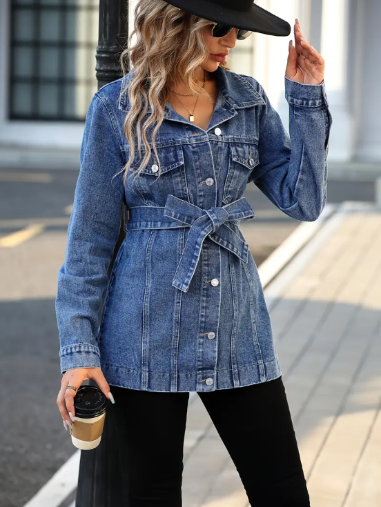 Primrose - stylische jeansjacke aus baumwolle