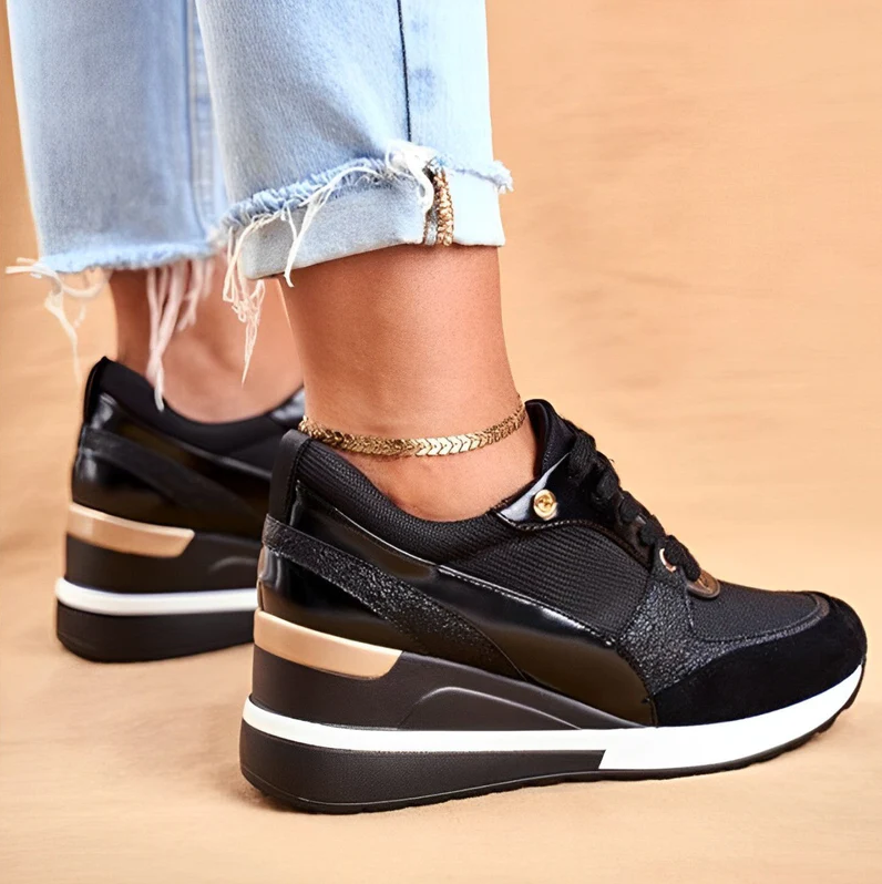Amelia – keilsneaker mit sportlichem schnürverschluss
