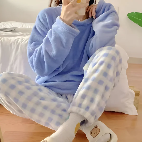 Gerda | kuscheliges fleece-pyjama-set