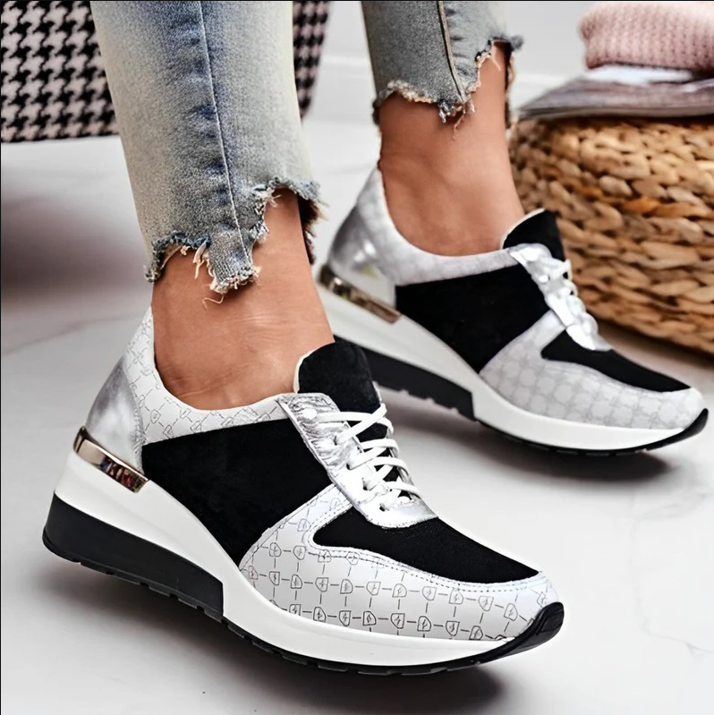 Amelia – keilsneaker mit sportlichem schnürverschluss