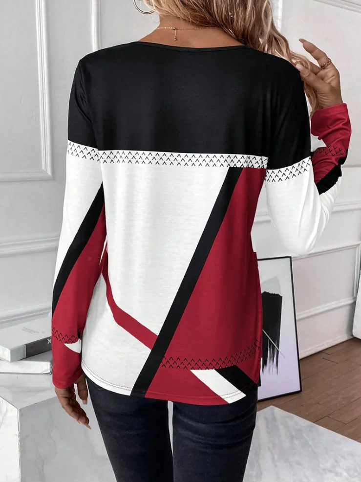 Althea – damen-langarmshirt, locker und stylisch