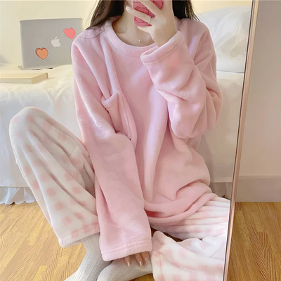 Gerda | kuscheliges fleece-pyjama-set