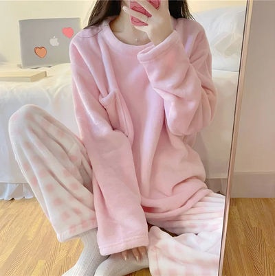 Gerda | kuscheliges fleece-pyjama-set