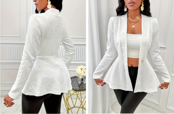 Savannah - eleganter strickblazer