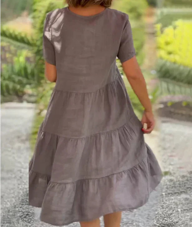 Alona – Luftiges Baumwoll-Stufenkleid