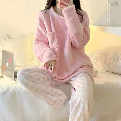 Gerda | kuscheliges fleece-pyjama-set