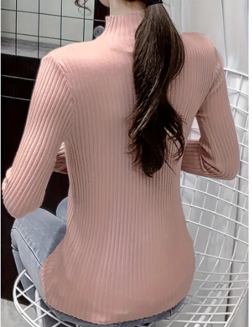 Klea - elegantes rippstrick-top