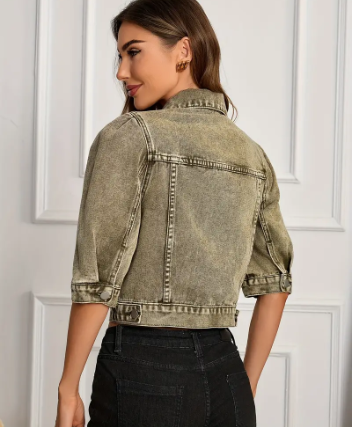 Seraphina - robuste, kurze jeansjacke