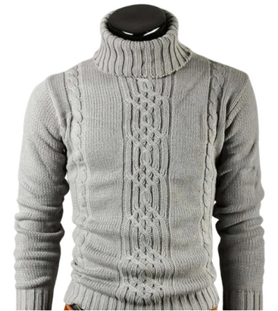 Quintus | Zeitloser Rollkragenpullover mit Zopfmuster für Herren