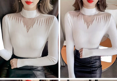 Klea - elegantes rippstrick-top