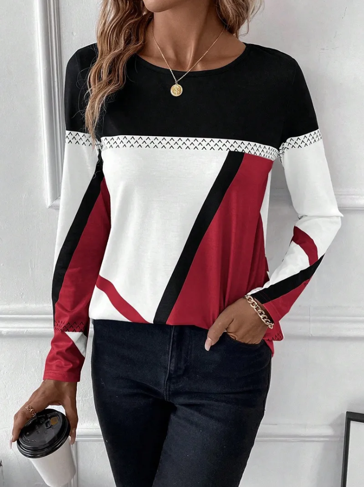 Althea – damen-langarmshirt, locker und stylisch