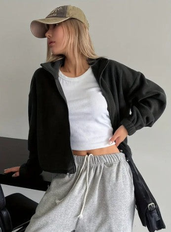 Jaila – kurze fleecejacke