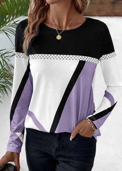 Althea – damen-langarmshirt, locker und stylisch