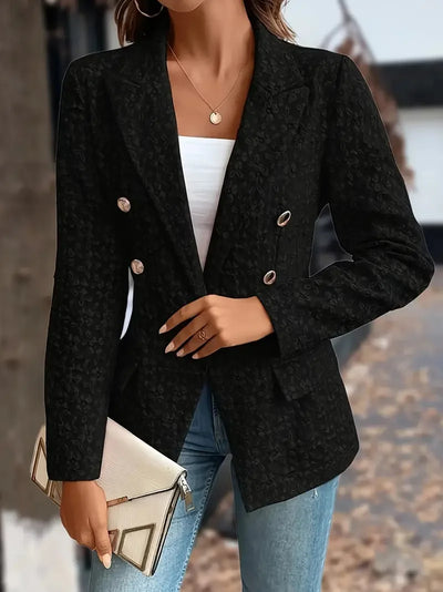 NOIRA - STILVOLLE ZWEIREIHERJACKE IM VINTAGE STIL MIT TASCHEN