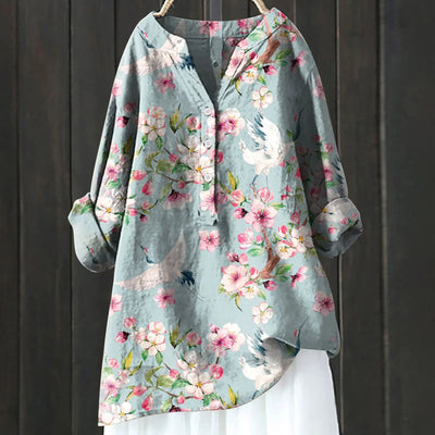 JULIA - BLUSE MIT BLUMENDRUCK