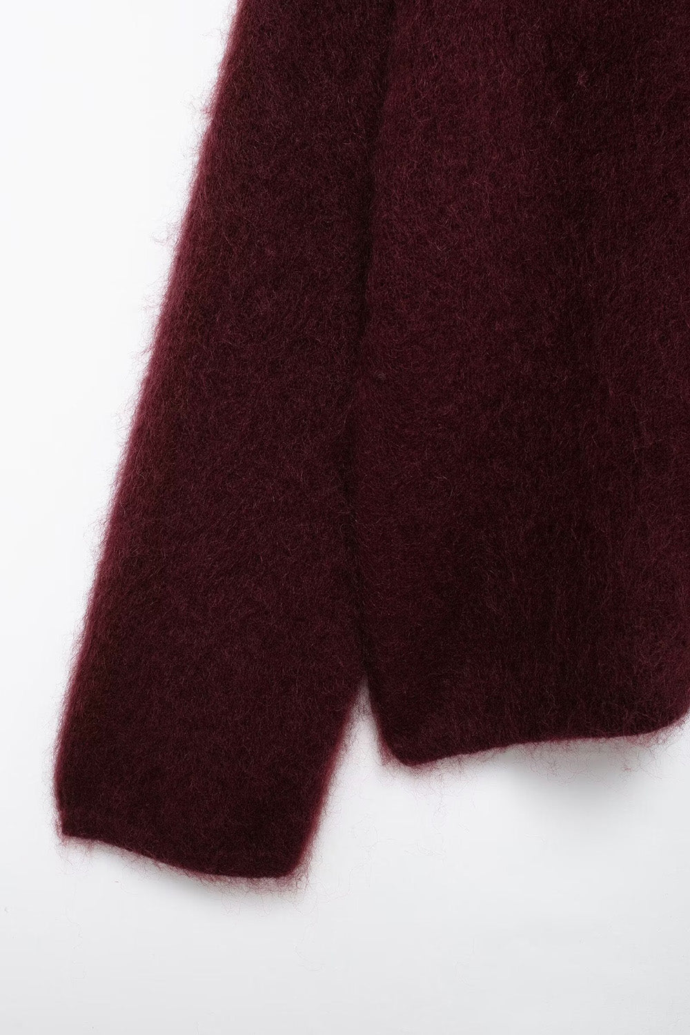 Frieda | Luxuriöser weicher burgunderfarbener Damenpullover