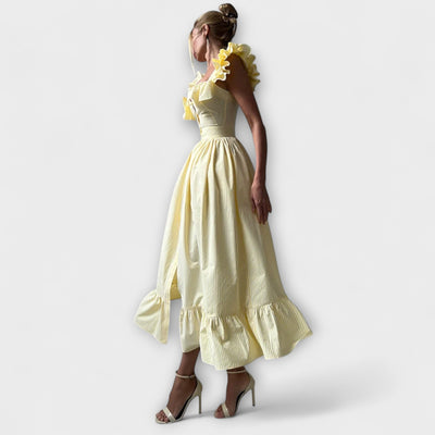 Lia - Ruffled Shirt Dress