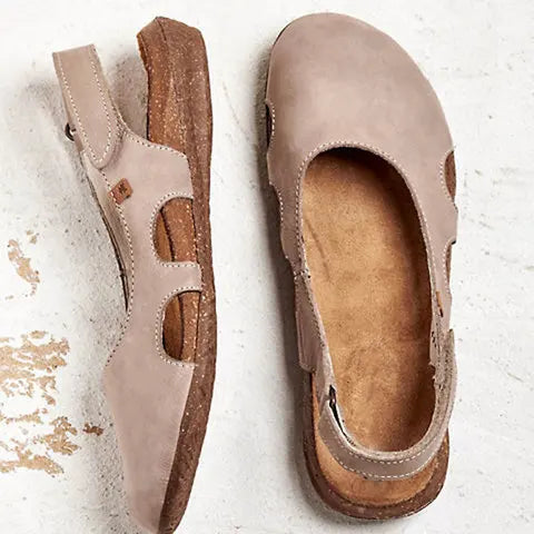 Noriela – Stilvolle Wildleder-Sandalen mit geschlossener Spitze