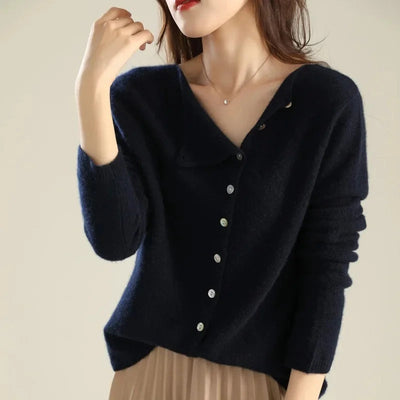 Huerta – Elegante Strickjacke Mit Knöpfen