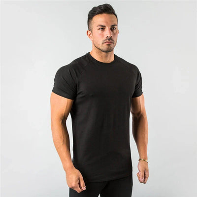 Herren Atmungsaktiv Sportlich T-Shirt | Kurzarm
